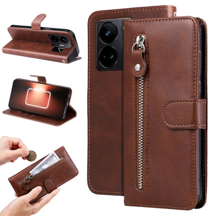 Fashion Calf Texture Zipper Leather Phone Case, For Realme 11 Pro / 11 Pro+, For Realme C65 4G, For Realme C55, For Realme GT Neo 5 5G / GT3