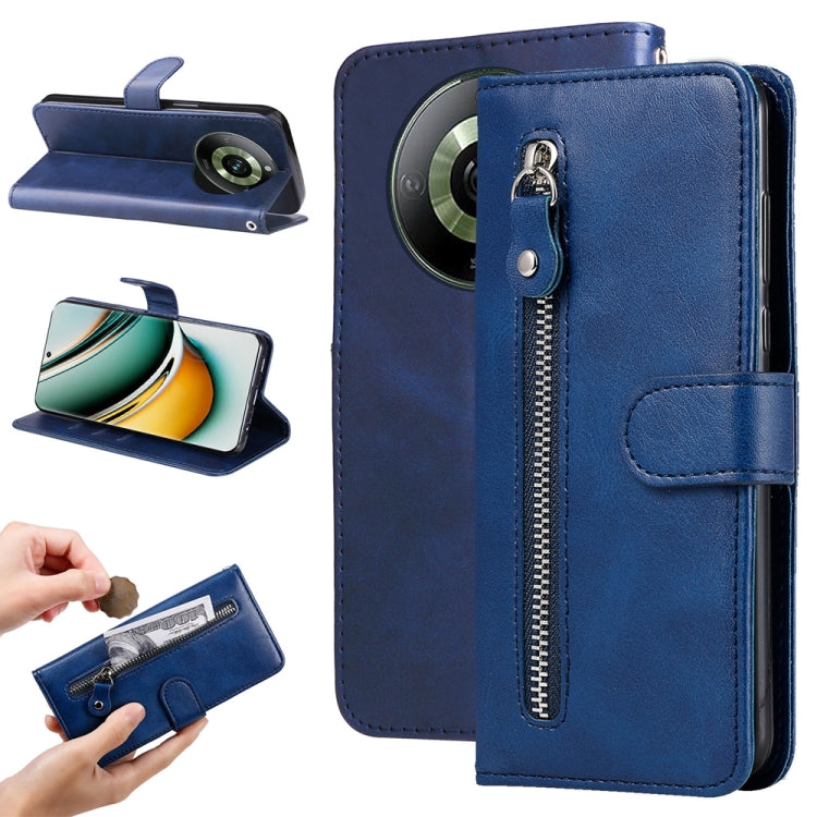 Fashion Calf Texture Zipper Leather Phone Case