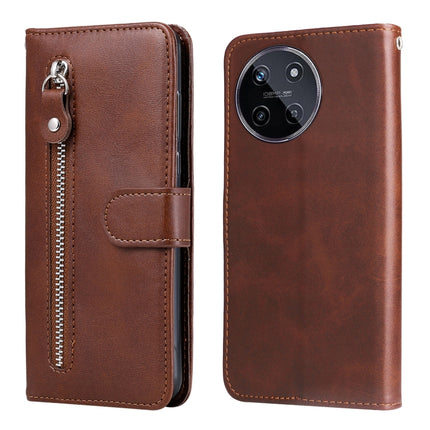 Fashion Calf Texture Zipper Leather Phone Case, For Realme C67 5G / 11 5G Taiwan Version, For Realme 11 4G Global, For Realme C53 / Narzo N53, For Realme 11