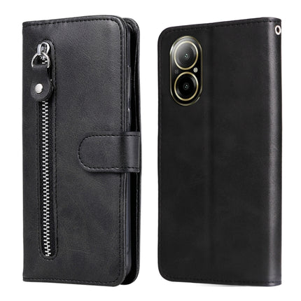 Fashion Calf Texture Zipper Leather Phone Case, For Realme 12 5G, For Realme 12+, For Realme 12 Pro+, For Realme C67 4G Global