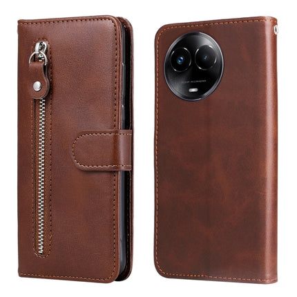 Fashion Calf Texture Zipper Leather Phone Case, For Realme C67 5G / 11 5G Taiwan Version, For Realme 11 4G Global, For Realme C53 / Narzo N53, For Realme 11