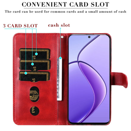 Fashion Calf Texture Zipper Leather Phone Case, For Realme 12 5G, For Realme 12+, For Realme 12 Pro+, For Realme C67 4G Global