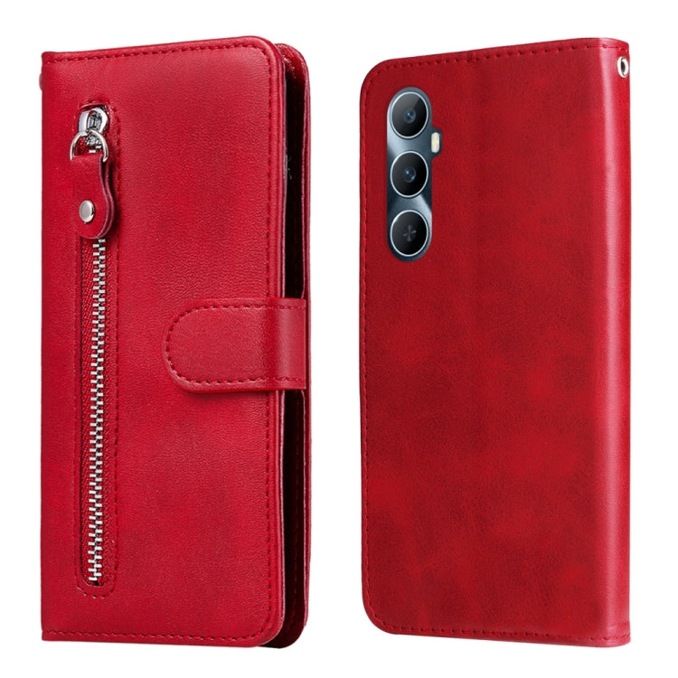 Fashion Calf Texture Zipper Leather Phone Case