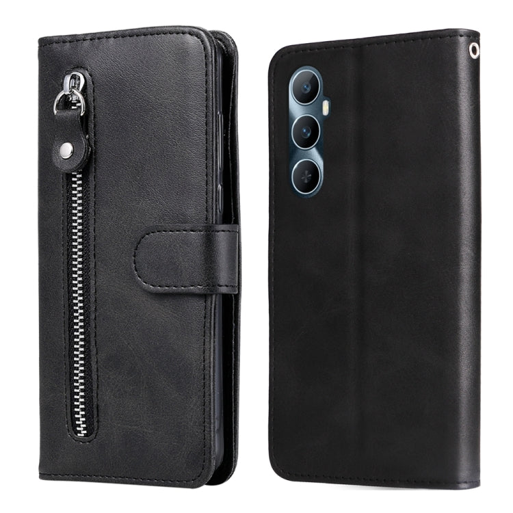 Fashion Calf Texture Zipper Leather Phone Case