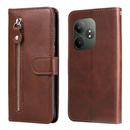Fashion Calf Texture Zipper Leather Phone Case, For Realme 13+, For Realme 13 Pro / 13 Pro+ / P1 Pro Global, For Realme GT 6 / GT Neo6 SE, For Realme C63 / C61  / Note 60