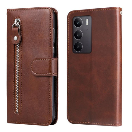 Fashion Calf Texture Zipper Leather Phone Case, For Realme 15T 5G, For Realme Narzo 80 Lite 4G / C71 India, For Realme 15 5G / Realme 15 Pro 5G, For Realme C71 4G / C75 4G / 5G / 14x