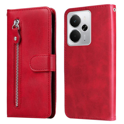 Fashion Calf Texture Zipper Leather Phone Case, For Realme 14 Global, For Realme 14 Pro+ Global, For Realme 14 Pro Global, For Realme GT 7 Pro