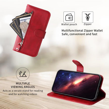 Fashion Calf Texture Zipper Leather Phone Case, For Realme 14 Global, For Realme 14 Pro+ Global, For Realme 14 Pro Global, For Realme GT 7 Pro