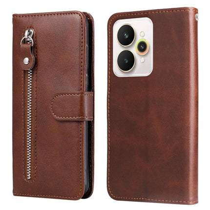 Fashion Calf Texture Zipper Leather Phone Case, For Realme 15T 5G, For Realme Narzo 80 Lite 4G / C71 India, For Realme 15 5G / Realme 15 Pro 5G, For Realme C71 4G / C75 4G / 5G / 14x