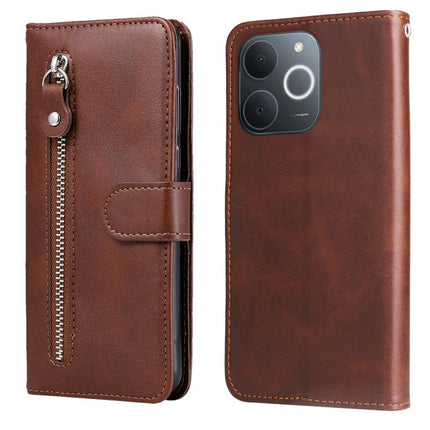 Fashion Calf Texture Zipper Leather Phone Case, For Realme 15T 5G, For Realme Narzo 80 Lite 4G / C71 India, For Realme 15 5G / Realme 15 Pro 5G, For Realme C71 4G / C75 4G / 5G / 14x
