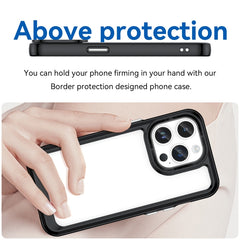 Funda de teléfono de acrílico + TPU de serie colorida, para iPhone 15 Pro Max, para iPhone 15 Pro, para iPhone 15 Plus, para iPhone 15