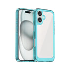 For iPhone 16 Plus / Transparent Blue