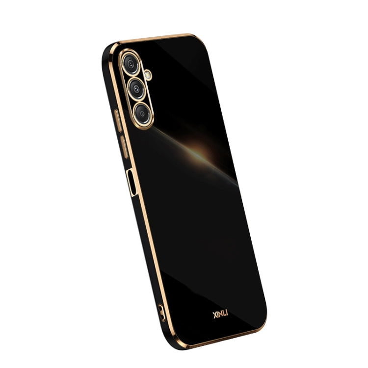 XINLI Straight Edge 6D Electroplate TPU Phone Case, For Samsung Galaxy A05, For Samsung Galaxy A05s, For Samsung Galaxy M34 5G