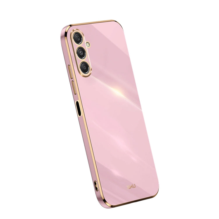 XINLI Straight Edge 6D Electroplate TPU Phone Case, For Samsung Galaxy A05, For Samsung Galaxy A05s, For Samsung Galaxy M34 5G