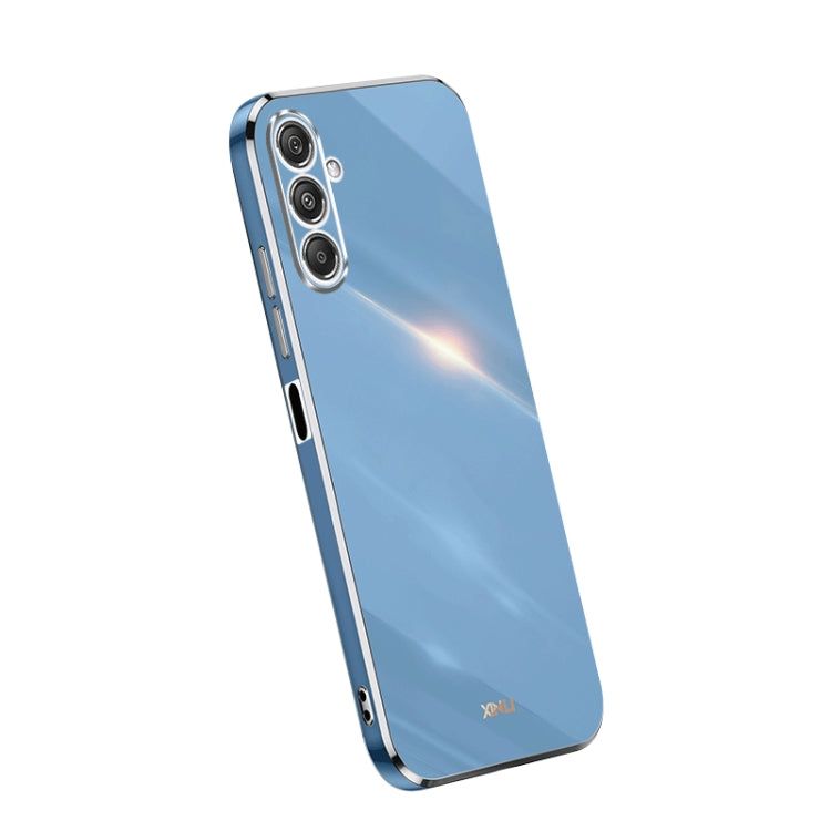 XINLI Straight Edge 6D Electroplate TPU Phone Case, For Samsung Galaxy A05, For Samsung Galaxy A05s, For Samsung Galaxy M34 5G