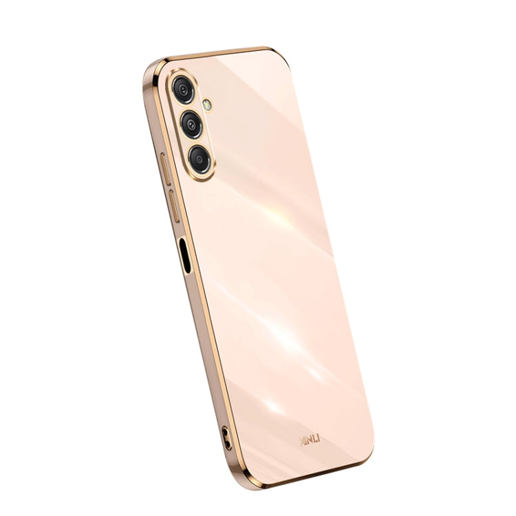 XINLI Straight Edge 6D Electroplate TPU Phone Case, For Samsung Galaxy A05, For Samsung Galaxy A05s, For Samsung Galaxy M34 5G