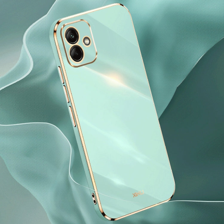 XINLI Straight Edge 6D Electroplate TPU Phone Case, For Samsung Galaxy A05, For Samsung Galaxy A05s, For Samsung Galaxy M34 5G