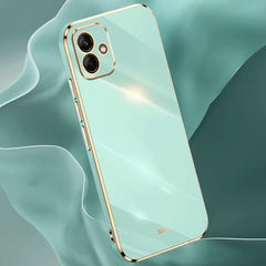 XINLI Straight Edge 6D Electroplate TPU Phone Case, For Samsung Galaxy A05, For Samsung Galaxy A05s, For Samsung Galaxy M34 5G