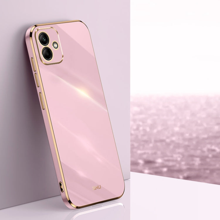 XINLI Straight Edge 6D Electroplate TPU Phone Case, For Samsung Galaxy A05, For Samsung Galaxy A05s, For Samsung Galaxy M34 5G