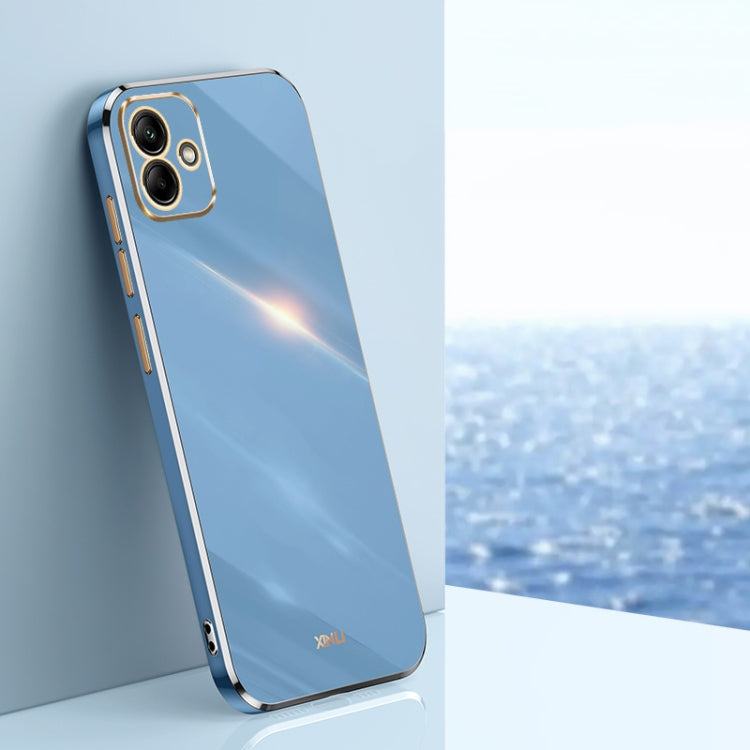 XINLI Straight Edge 6D Electroplate TPU Phone Case, For Samsung Galaxy A05, For Samsung Galaxy A05s, For Samsung Galaxy M34 5G