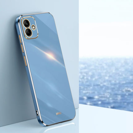 XINLI Straight Edge 6D Electroplate TPU Phone Case, For Samsung Galaxy A05, For Samsung Galaxy A05s, For Samsung Galaxy M34 5G
