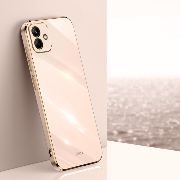 XINLI Straight Edge 6D Electroplate TPU Phone Case, For Samsung Galaxy A05, For Samsung Galaxy A05s, For Samsung Galaxy M34 5G
