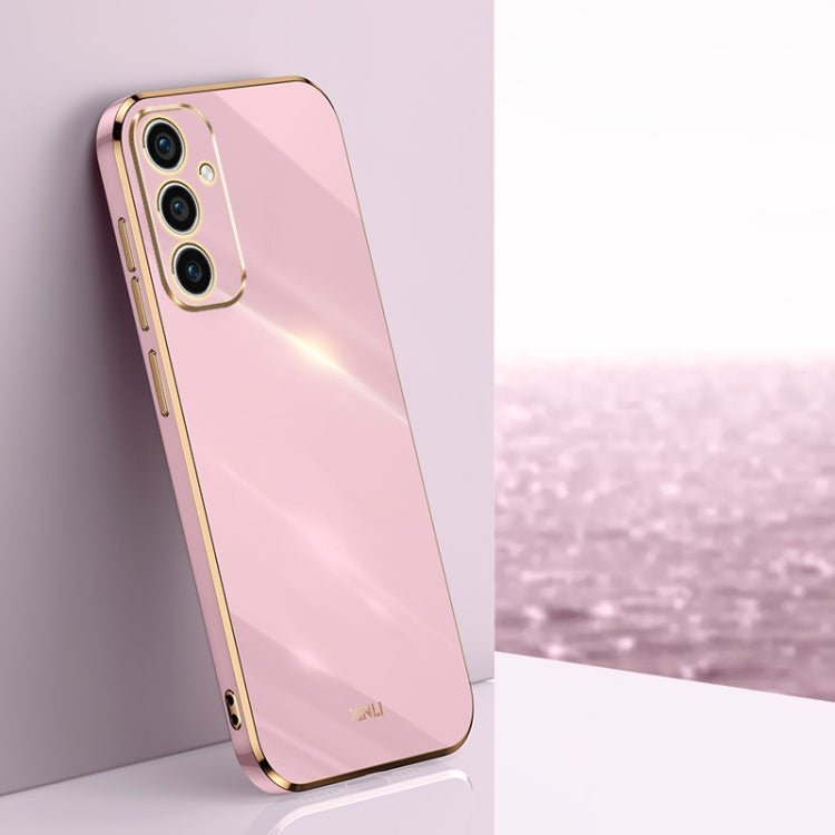 XINLI Straight Edge 6D Electroplate TPU Phone Case, For Samsung Galaxy A55, For Samsung Galaxy A35 5G, For Samsung Galaxy S24 Ultra 5G