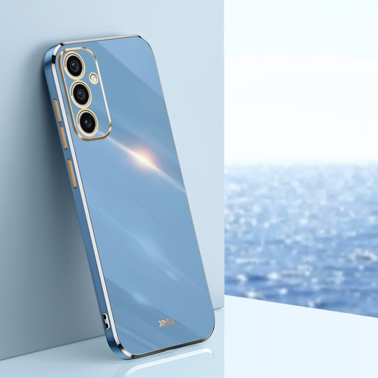 XINLI Straight Edge 6D Electroplate TPU Phone Case, For Samsung Galaxy A55, For Samsung Galaxy A35 5G, For Samsung Galaxy S24 Ultra 5G