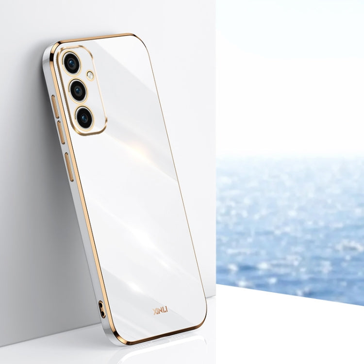 XINLI Straight Edge 6D Electroplate TPU Phone Case, For Samsung Galaxy A55, For Samsung Galaxy A35 5G, For Samsung Galaxy S24 Ultra 5G