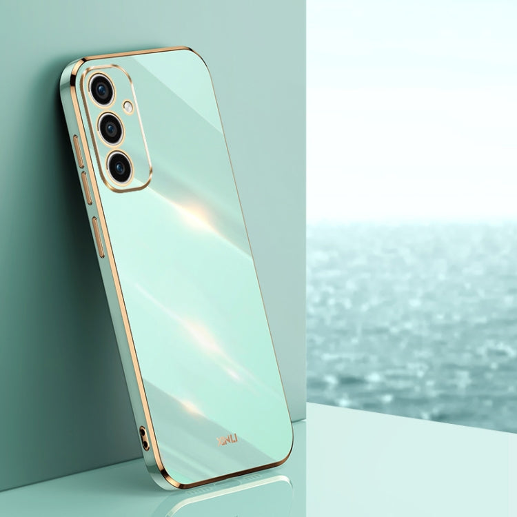 XINLI Straight Edge 6D Electroplate TPU Phone Case, For Samsung Galaxy A55, For Samsung Galaxy A35 5G, For Samsung Galaxy S24 Ultra 5G