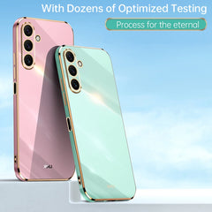 XINLI Straight Edge 6D Electroplate TPU Phone Case, For Samsung Galaxy A25 5G, For Samsung Galaxy S23 FE 5G, For Samsung Galaxy M54 5G