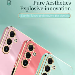 XINLI Straight Edge 6D Electroplate TPU Phone Case, For Samsung Galaxy A25 5G, For Samsung Galaxy S23 FE 5G, For Samsung Galaxy M54 5G