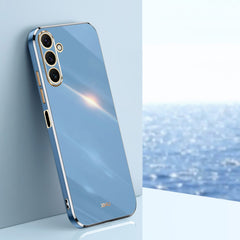 XINLI Straight Edge 6D Electroplate TPU Phone Case, For Samsung Galaxy A25 5G, For Samsung Galaxy S23 FE 5G, For Samsung Galaxy M54 5G