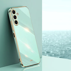 XINLI Straight Edge 6D Electroplate TPU Phone Case, For Samsung Galaxy A25 5G, For Samsung Galaxy S23 FE 5G, For Samsung Galaxy M54 5G