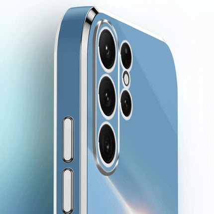 XINLI Straight Edge 6D Electroplate TPU Phone Case with Ring Holder