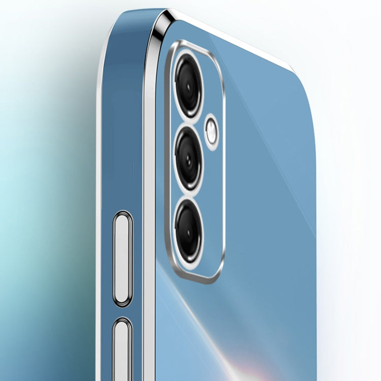 XINLI Straight Edge 6D Electroplate TPU Phone Case with Ring Holder, For Samsung Galaxy A15, For Samsung Galaxy A55, For Samsung Galaxy A35 5G