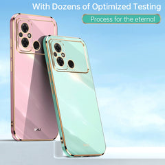 XINLI Straight Edge 6D Electroplate TPU Phone Case