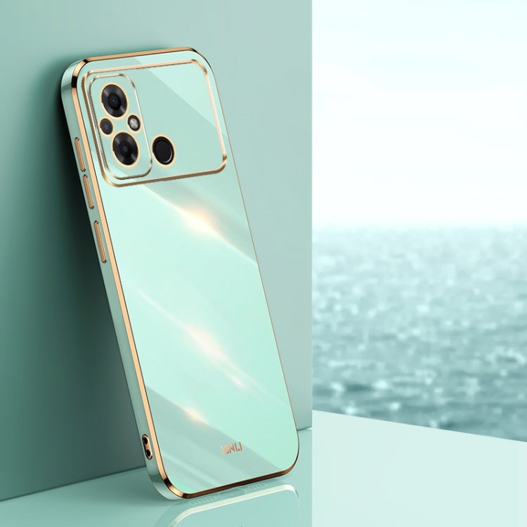 XINLI Straight Edge 6D Electroplate TPU Phone Case