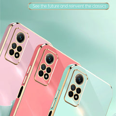 XINLI Straight Edge 6D Electroplate TPU Phone Case