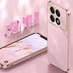 XINLI Straight Edge 6D Electroplate TPU Phone Case, For Xiaomi Redmi K70E, For Xiaomi 14 Pro, For Xiaomi 14, For Xiaomi Redmi Note 13 5G