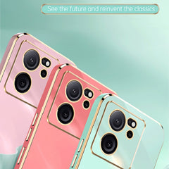 XINLI Straight Edge 6D Electroplate TPU Phone Case