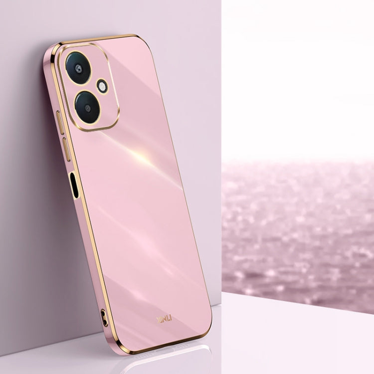 XINLI Straight Edge 6D Electroplate TPU Phone Case