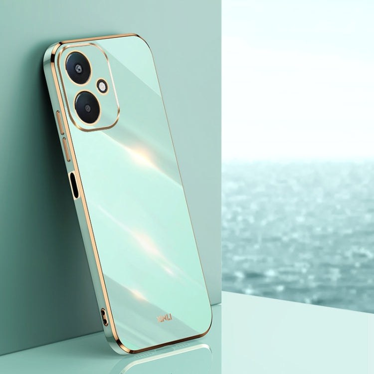 XINLI Straight Edge 6D Electroplate TPU Phone Case