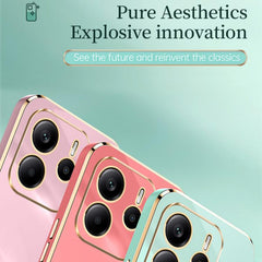 XINLI Straight Edge 6D Electroplate TPU Phone Case