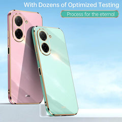 XINLI Straight Edge 6D Electroplate TPU Phone Case
