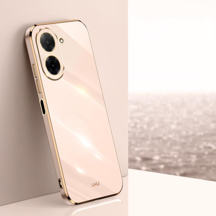XINLI Straight Edge 6D Electroplate TPU Phone Case