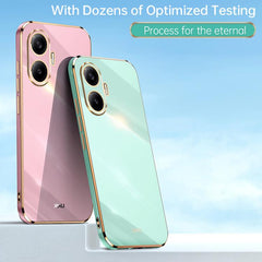 XINLI Straight Edge 6D Electroplate TPU Phone Case
