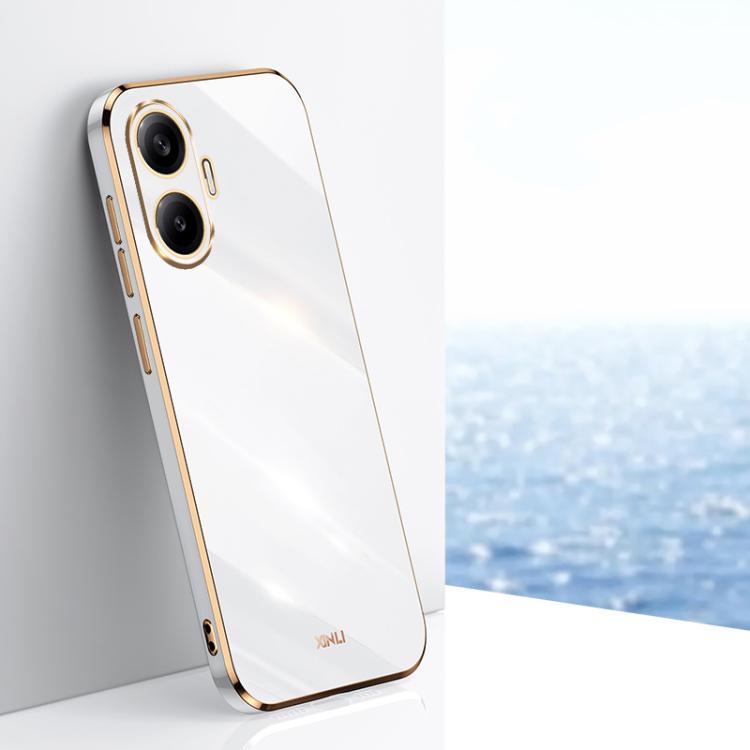 XINLI Straight Edge 6D Electroplate TPU Phone Case