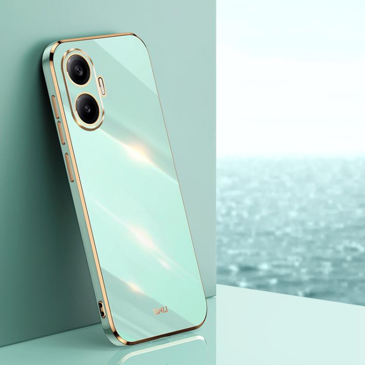 XINLI Straight Edge 6D Electroplate TPU Phone Case