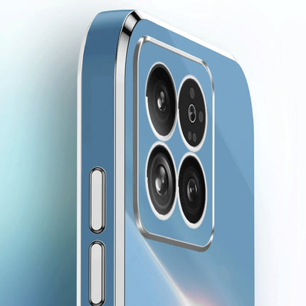 XINLI Straight Edge 6D Electroplate TPU Phone Case with Ring Holder, For Xiaomi 14, For Xiaomi Redmi Note 13 5G, For Xiaomi Redmi 13C 4G